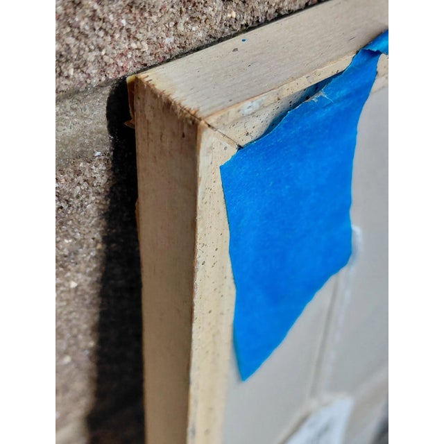 Framed Signed J. Akston "Untitled, 1967" Abstract Portrait For Sale - Image 10 of 10