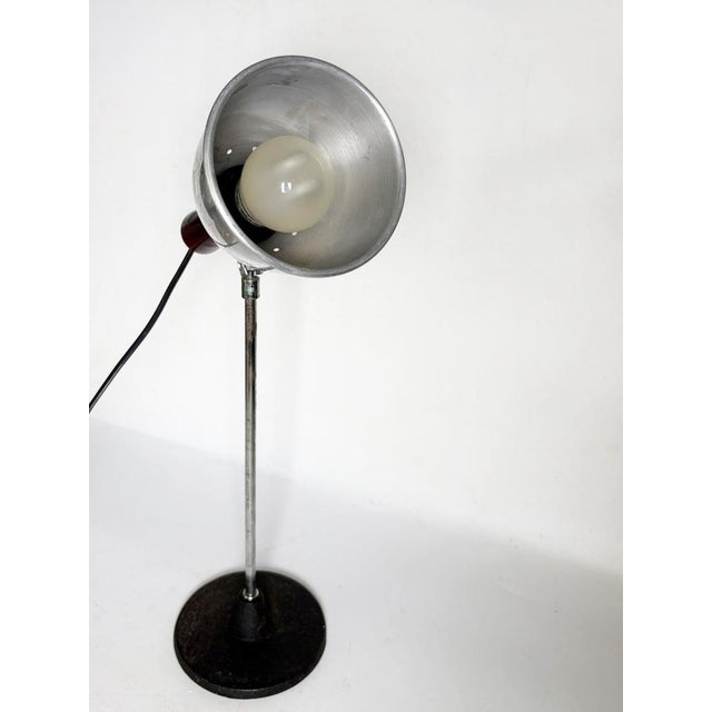 20th Century Industrial Table Lamp with Aluminium Shade, France For Sale - Image 16 of 17