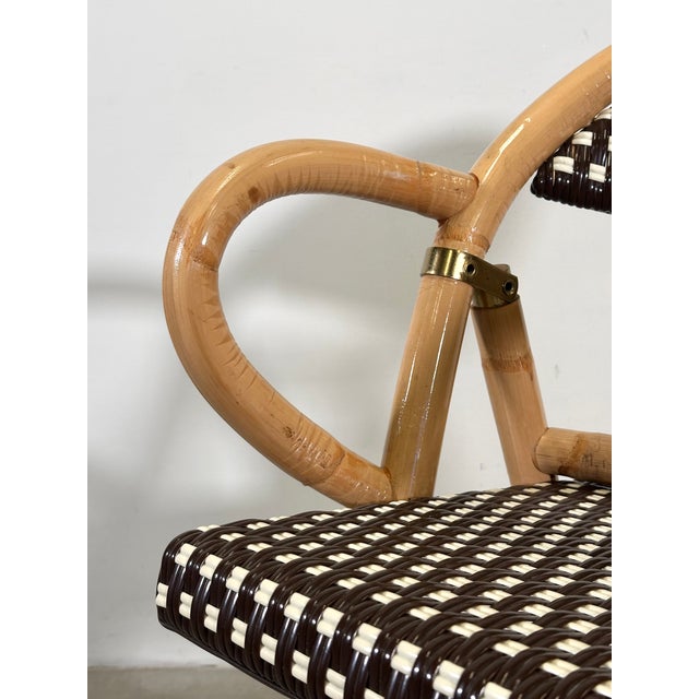 Bamboo Folding Chairs, 1990s, Set of 8 For Sale - Image 17 of 18