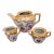 Vintage Hand-Painted Japanese Miniature Lusterware Tea Service Pieces - 3 Pieces For Sale