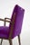 Brown Italian Purple Velvet Armchairs from Fratelli Consonni, Set of 6 For Sale - Image 8 of 16