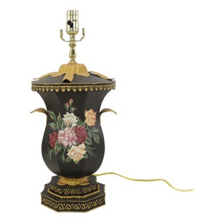 Contemporary Handcrafted Wrought Iron Table Lamp in the Style of Chelsea House. For Sale