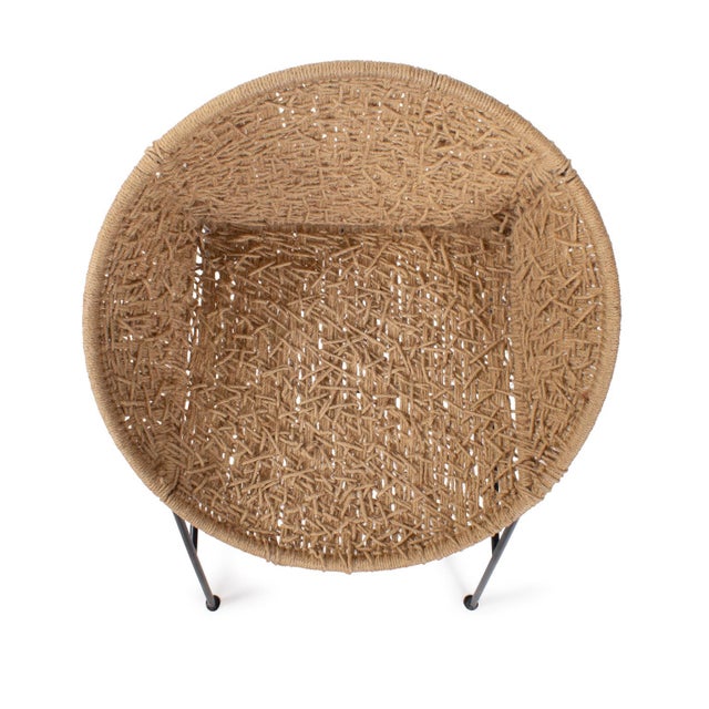 Escobedo Scoop Jute Chair For Sale In Chicago - Image 6 of 10