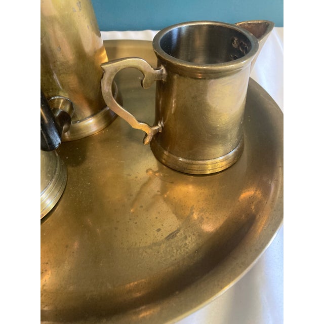 Metal Mid-Century Gatco Brass Coffee Service Set- 4 Pieces For Sale - Image 7 of 8