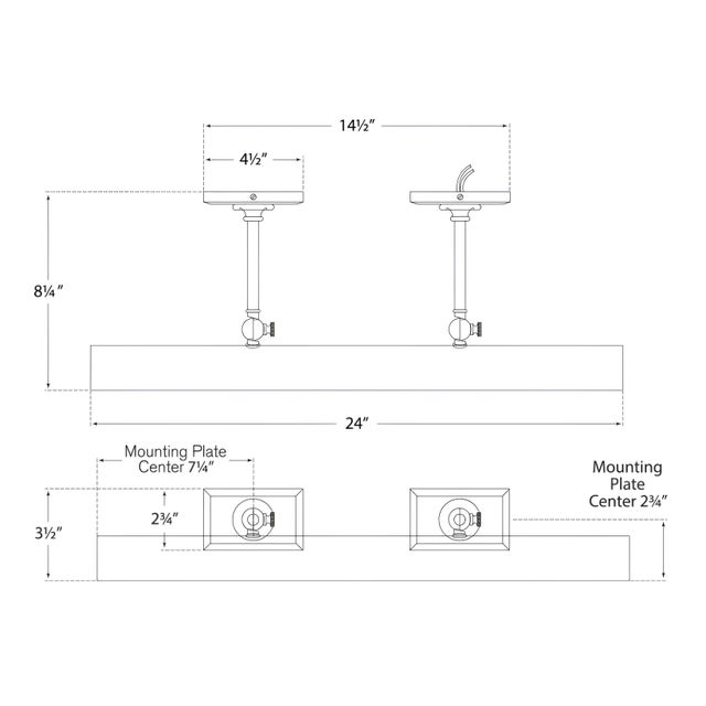 Visual Comfort Chapman & Myers for Visual Comfort Signature 24" Cabinet Maker's Picture Light in Polished Nickel For Sale - Image 4 of 4