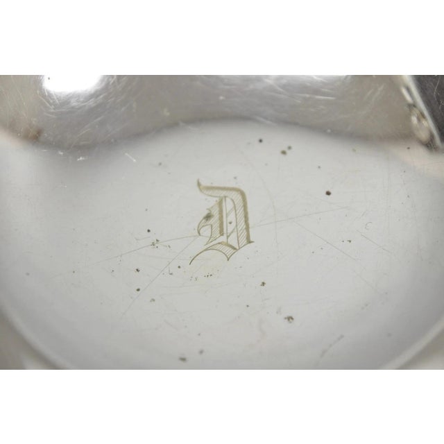 Antique "D" Monogram Victorian Homan Plate Shannon Silver Plated Compote Dish For Sale - Image 4 of 11