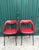 Vintage Red Vinyl Armchairs, 1970, Set of 2 For Sale - Image 3 of 18