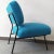Mid-Century Modern Vintage Blue Armchair, 1950s For Sale - Image 3 of 5
