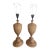Vintage Natural Wood Urn Table Lamps, Turned Solid Oak / Ash Style - a Pair For Sale
