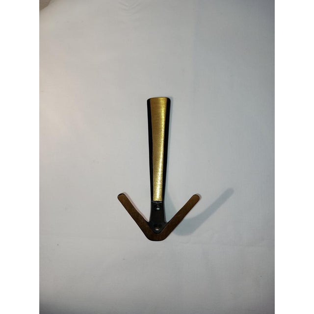 Austrian Brass Cloakroom Hook from Hertha Baller, in Very Good conditions. Designed 1950 to 1959 This piece is attributed...
