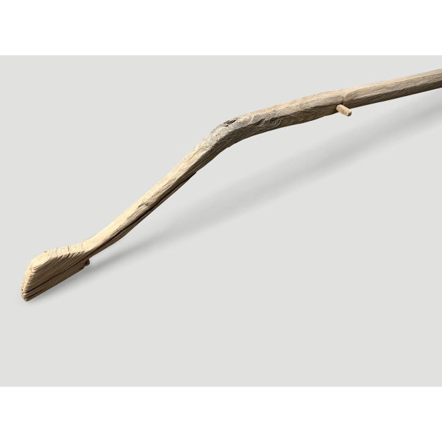 Andrianna Shamaris Midcentury Hand Carved Wood Oar For Sale - Image 9 of 18