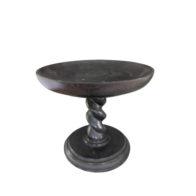 Barley Twist Decorative Pedestal Bowl For Sale - Image 9 of 14
