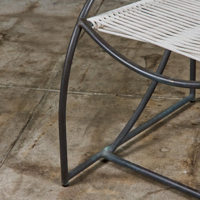 1970s Set of Six Kipp Stewart Bronze Patio Dining Armchairs for Terra For Sale - Image 15 of 18