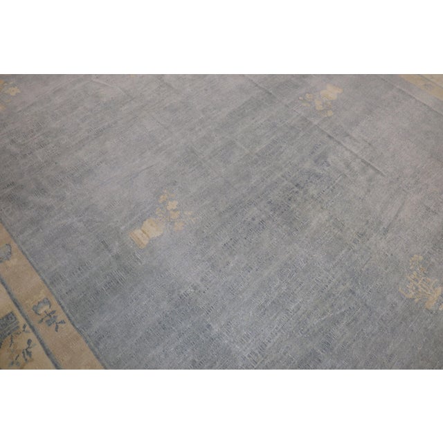 Light Blue Antique Chinese Rug For Sale - Image 18 of 18