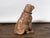 Vintage English Midcentury Sitting Bulldog Pottery Statue with Black Collar For Sale - Image 10 of 10