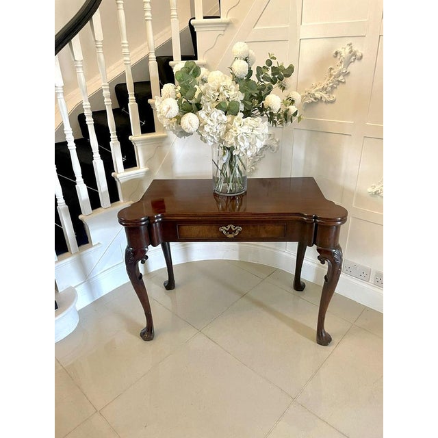 Fine 18th Century George Li Irish Chippendale Mahogany Side Table, 1750s For Sale - Image 3 of 18