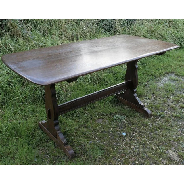 Elm Refectory Dining Table, 1950s For Sale - Image 6 of 7