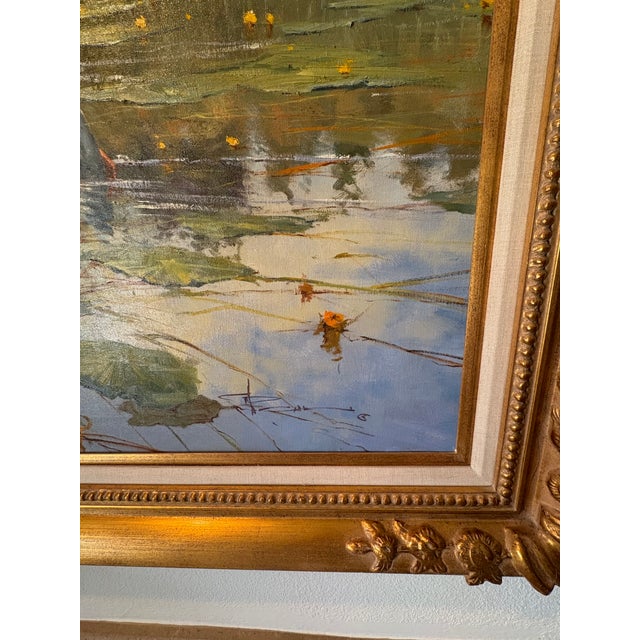 Enchanted Pond “Original Oil on Canvas by Robert Hagan For Sale - Image 12 of 16