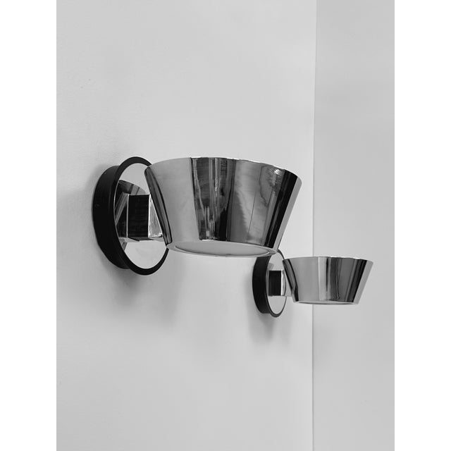Wall Lights in Chrome and Frosted Glass, France, 1970, Set of 2 For Sale - Image 6 of 8