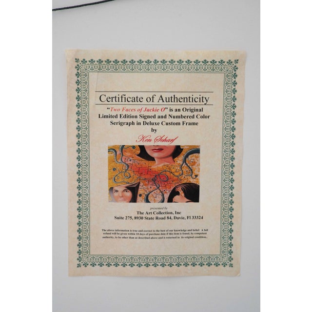 Kenny Scharf Three Faces of Jackie Work of Art Screenprint 1998 Framed For Sale - Image 10 of 13