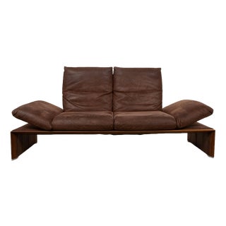 Harriet 2-Seater Sofa in Tobacco Brown Leather from Koinor For Sale