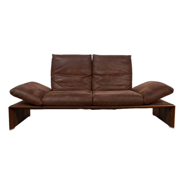 Harriet 2-Seater Sofa in Tobacco Brown Leather from Koinor For Sale