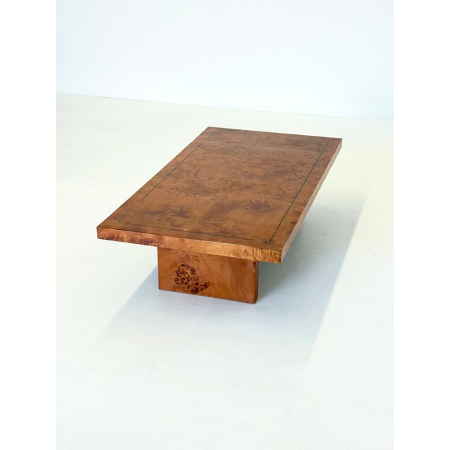 Vintage Coffee Table in Burl Wood by Smania, 1960s For Sale - Image 4 of 14