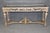 1960's Louis XVI Style Mirrored Top Console DIstressed Silver and Gold Accents For Sale - Image 4 of 13
