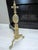 Late 18th Century Pair of French Claw Foot Fleur D Elise Finial Brass Andirons For Sale - Image 4 of 7