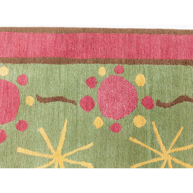 Green Inspired Deco Rug by Doris Leslie Blau For Sale - Image 8 of 12