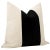 Contemporary 20" Caviar Mohair Panel + Linen Pillows - a Pair For Sale - Image 3 of 6