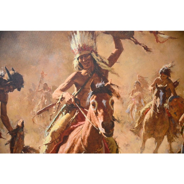 Offered here is a Greenwich Workshop® MasterWork™ giclée canvas titled Mystic Power of the War Shield by acclaimed Western...