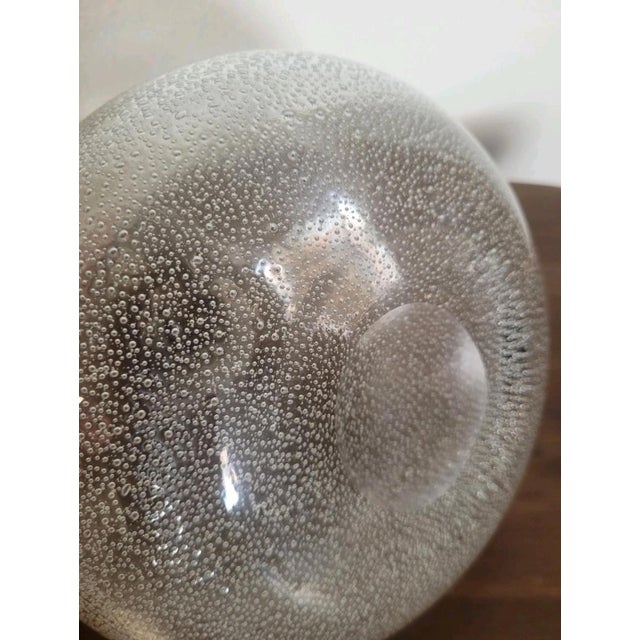 Glass Vase with Bullicante Design For Sale - Image 5 of 8