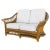 Wood 1930s Art Deco "President" Stick Reed Rattan Fan Back Settee and Sofa Set For Sale - Image 7 of 12