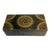 Vintage Gold and Black Lacquered Floral Decorative Box For Sale