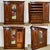 Victorian mahogany wardrobe, 19th century. W=1.97m, D=65cm, H=2.11m. Can be disassembled into 5 parts.