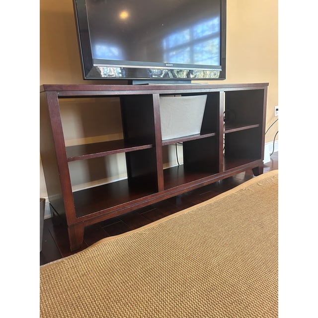 Traditional Ethan Allen Dark Brown Media Storage For Sale - Image 3 of 4