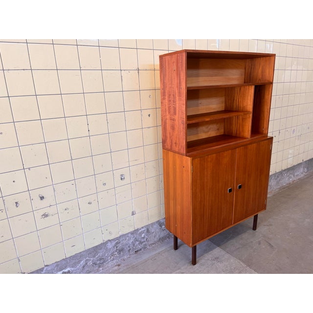 Brown Belgian Bookcase from Combineurop, 1960s For Sale - Image 8 of 9