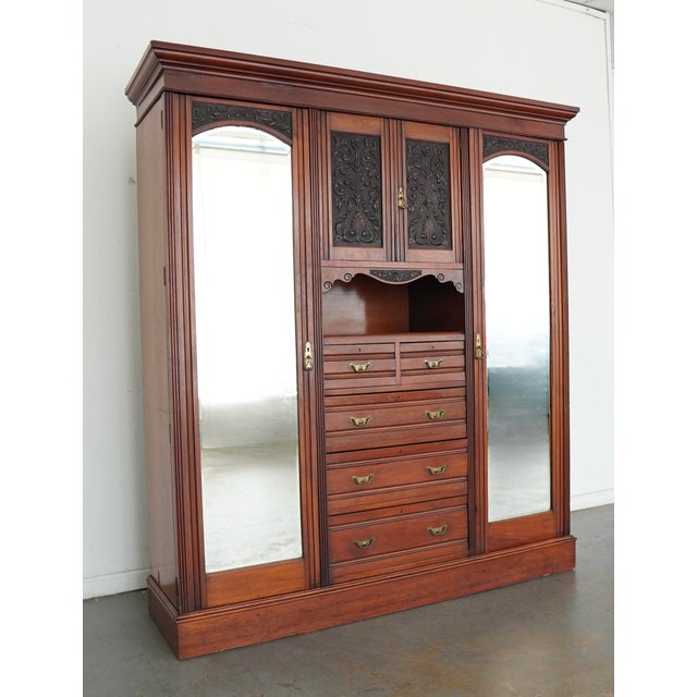Victorian Antique Ralph Johnson of Warrington Compactum Wardrobe For Sale - Image 3 of 17