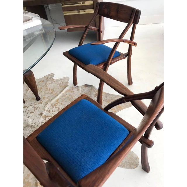 1980s Rare Pair of Wishbone Chairs by Arthur Espenet Carpenter For Sale - Image 5 of 5