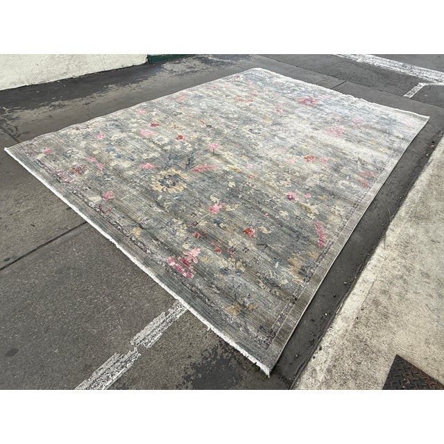 Moroccan 9ft X 12ft Loloi Giada Jardin Area Rug, Lagoon Multi For Sale - Image 3 of 12