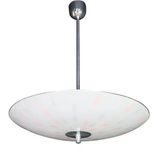 Mid-Century Brussels World Expo 1958 Pendant Lamp in Glass For Sale