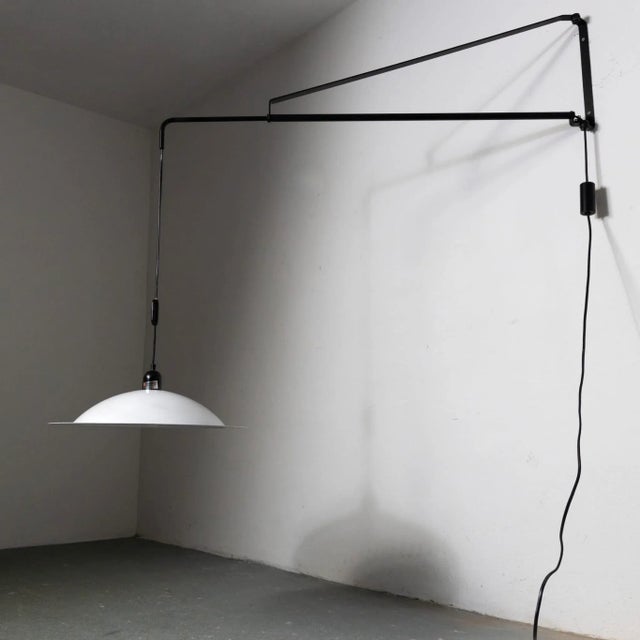 Mid-Century Wall Lamp Potence Counterweight by Stilnovo. Italy, 1970s For Sale - Image 12 of 13