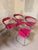 Metal Canasta Cantilever Chairs in Pink, 1980s, Set of 4 For Sale - Image 7 of 16