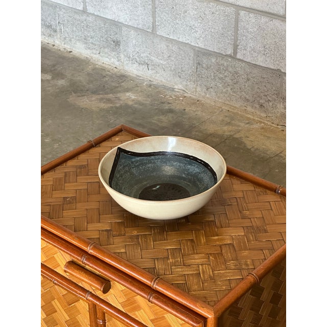 Mid-Century Modern Carl-Harry Stålhane Earthenware Bowl Rörstrand Sweden 1948 For Sale - Image 3 of 7