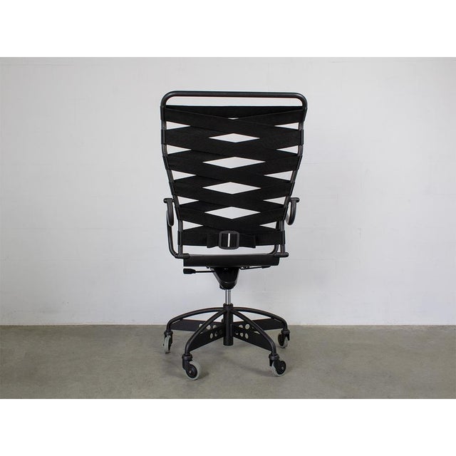 Black Canasta Chair by Paolo Parigi for Heron Parigi, 1980s For Sale - Image 8 of 13