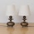 French Pair of French Antique Metal Table Lamps For Sale - Image 3 of 13