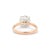 Early 21st Century Ladies 18K Rose & White Gold IGI 4.15ct I VVS2 Lab Grown Diamond Solitaire Engagement Ring For Sale - Image 5 of 9