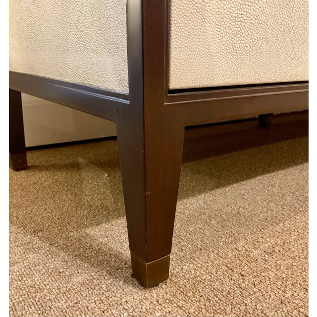 2020s Currey & Co. Modern Ivory Faux Shagreen Evie Credenza For Sale - Image 5 of 8