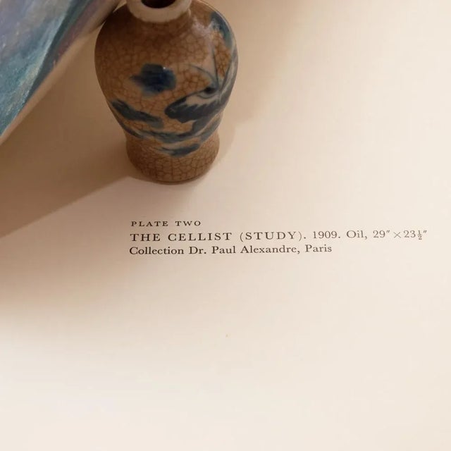 Amedeo Clemente Modigliani 1958 After Amedeo Modigliani "The Cellist", First English Edition Full-Color Print For Sale - Image 4 of 9